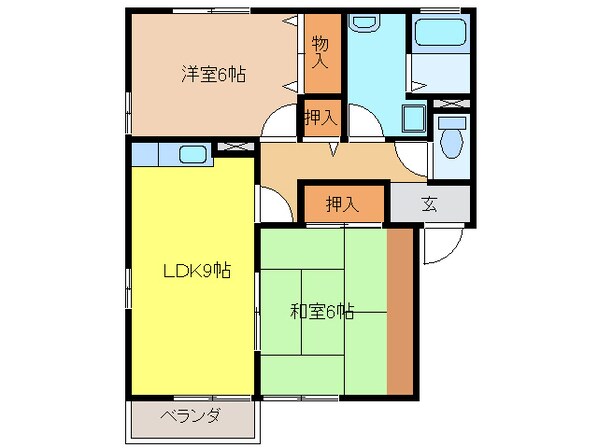 フラワーパークの物件間取画像